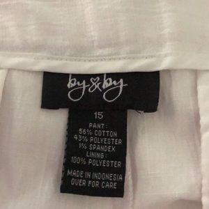 by & by Pants - NWT White cropped pants by & by Pants - NWT White cropped pants
